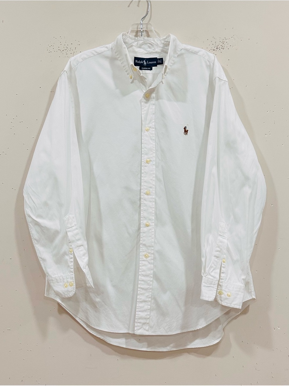 Ralph Lauren Men's White Dress Shirt Classic Fit Size 16.5 16 1/2 32/33 XL